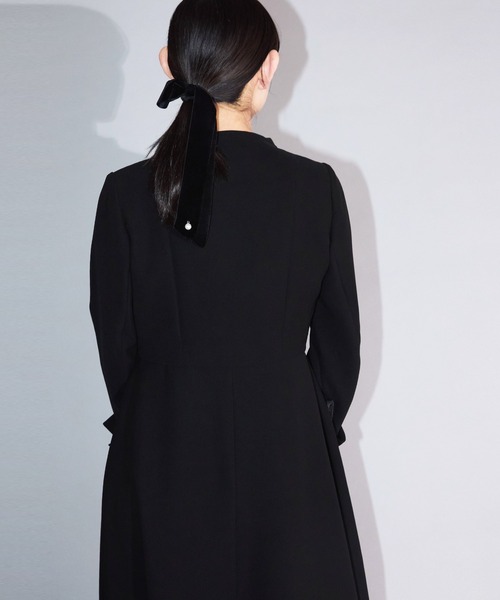 Ranerrh(ラネリ)の「ジョーゼットフォーマルAラインドレス【喪服・礼服】【入卒式・結婚式】【オフィス/ビジネスにも使える】【春秋冬用】(ワンピース・レディース・ブラック・38)」の15枚目の写真