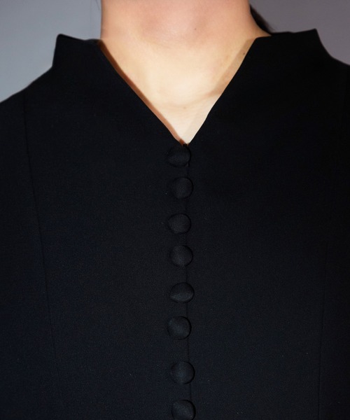 Ranerrh(ラネリ)の「ジョーゼットフォーマルAラインドレス【喪服・礼服】【入卒式・結婚式】【オフィス/ビジネスにも使える】【春秋冬用】(ワンピース・レディース・ブラック・38)」の16枚目の写真