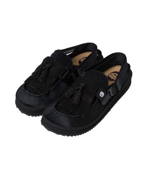 SHAKA(シャカ)の「SHAKA MOC MULE TASSEL COWHAIR モック ミュール タッセル カウヘア(サンダル・レディース・ブラウン系/ブラウン系その他/ブラック/ブラウン系その他3/ブラック系その他/ブラウン系その他2・25/24/23)」の1枚目の写真