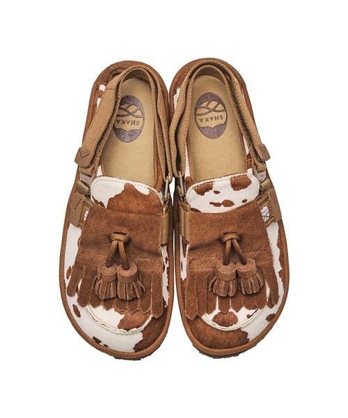 SHAKA(シャカ)の「SHAKA MOC MULE TASSEL COWHAIR モック ミュール タッセル カウヘア(サンダル・レディース・ブラウン系/ブラウン系その他/ブラック/ブラウン系その他3/ブラック系その他/ブラウン系その他2・25/24/23)」の9枚目の写真