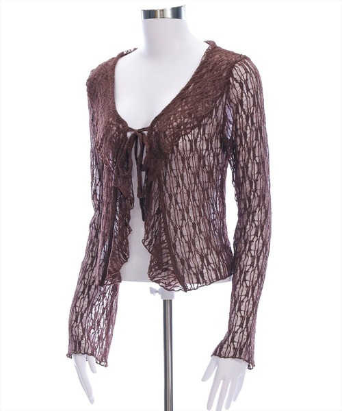 ✨ジャンポール・ゴルチエ✨カーディガン　レース　かぎ編み　レースフリル ✨ジャンポール・ゴルチエ✨カーディガン レース かぎ編み