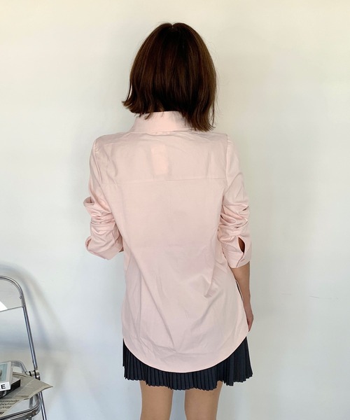 Teem Store(チームストア)の「コーギー刺繍ワンポイントシャツ(シャツ/ブラウス・レディース・サックスブルー/ピンク・S/M)」の15枚目の写真