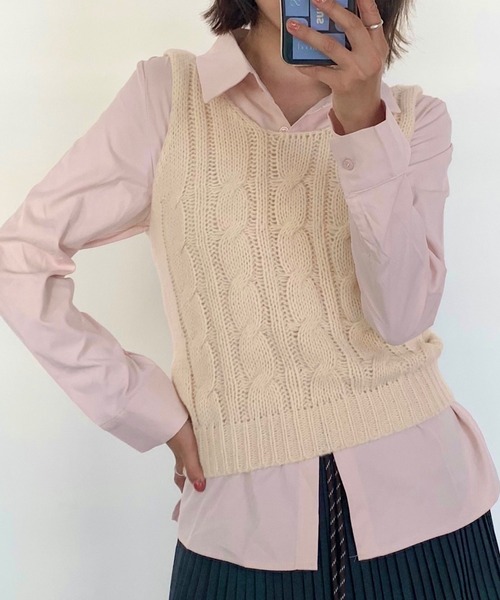 Teem Store(チームストア)の「コーギー刺繍ワンポイントシャツ(シャツ/ブラウス・レディース・サックスブルー/ピンク・S/M)」の16枚目の写真