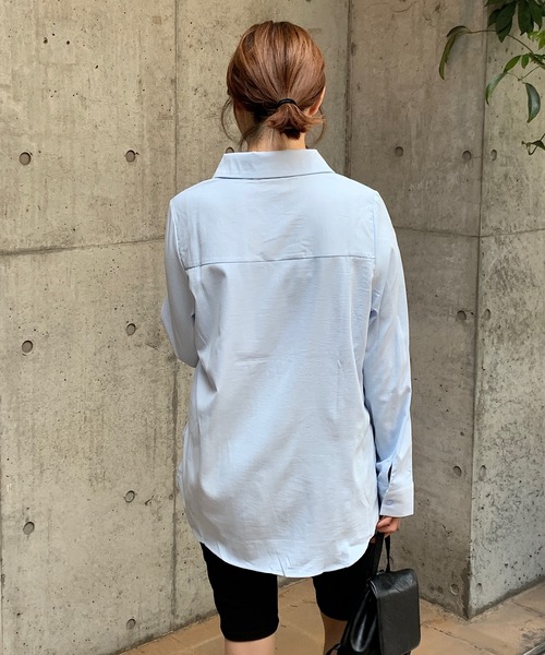 Teem Store(チームストア)の「コーギー刺繍ワンポイントシャツ(シャツ/ブラウス・レディース・サックスブルー/ピンク・S/M)」の7枚目の写真