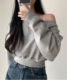 ”ずるっと" ワンショル ルーズスウェット