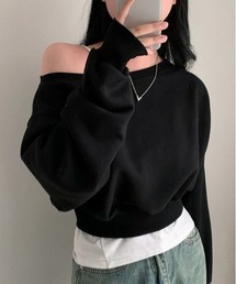 ”ずるっと" ワンショル ルーズスウェット
