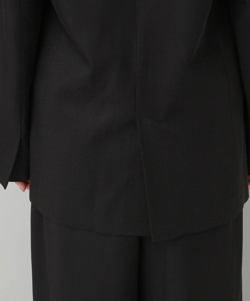 A part by（アパートバイ）の「セルビスノーカラージャケット（ノーカラージャケット・レディース・グレー系その他4/ブラック・FREE）」の13枚目の写真