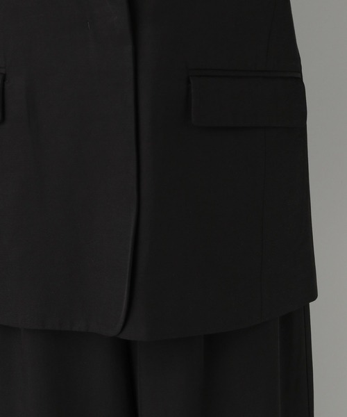 A part by（アパートバイ）の「セルビスノーカラージャケット（ノーカラージャケット・レディース・グレー系その他4/ブラック・FREE）」の18枚目の写真