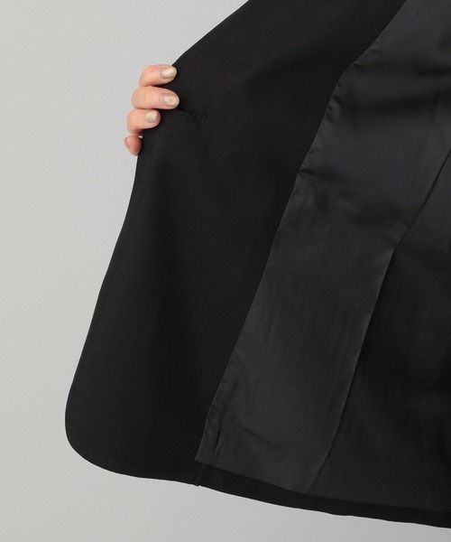 A part by（アパートバイ）の「セルビスノーカラージャケット（ノーカラージャケット・レディース・グレー系その他4/ブラック・FREE）」の20枚目の写真