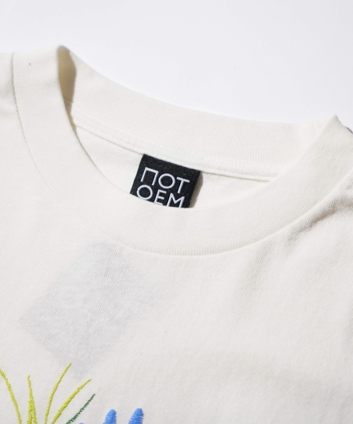 C.E.L.STORE（セルストア）の「NOT OEM / ノットオーイーエム FLOWER TEE ピカソ ブーケ フラワー 発砲プリント Tシャツ（Tシャツ/カットソー・メンズ・ブラック/ホワイト/パープル・SMALL/MEDIUM/LARGE/X-LARGE）」の11枚目の写真