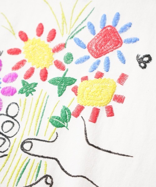 C.E.L.STORE（セルストア）の「NOT OEM / ノットオーイーエム FLOWER TEE ピカソ ブーケ フラワー 発砲プリント Tシャツ（Tシャツ/カットソー・メンズ・ブラック/ホワイト/パープル・SMALL/MEDIUM/LARGE/X-LARGE）」の13枚目の写真