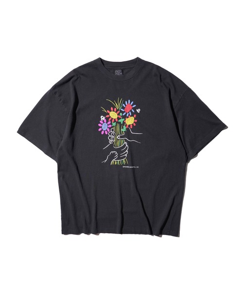 C.E.L.STORE（セルストア）の「NOT OEM / ノットオーイーエム FLOWER TEE ピカソ ブーケ フラワー 発砲プリント Tシャツ（Tシャツ/カットソー・メンズ・ブラック/ホワイト/パープル・SMALL/MEDIUM/LARGE/X-LARGE）」の17枚目の写真