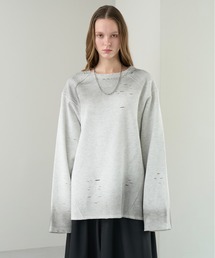 KUUUPY | Distressed Thermal Heavyweight Long Sleeve Tee - ダメージサーマルヘビーウェイトロンT(Tシャツ/カットソー)