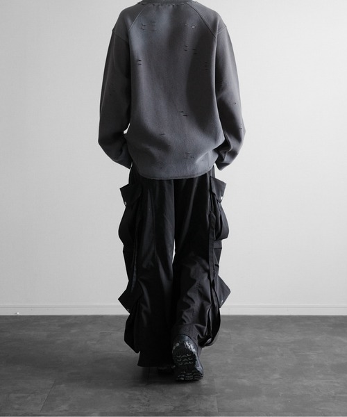 Distressed Thermal Heavyweight Long Sleeve Tee - ダメージサーマル