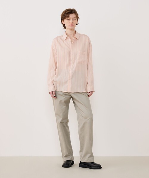 GALERIE VIE(ギャルリー ヴィー)の「セルロースシルクブロード メンズライクシャツ(シャツ/ブラウス・レディース・ピンク系その他/ホワイト系その他/ブルー系その他・FREE)」の4枚目の写真
