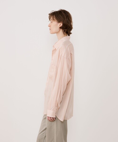 GALERIE VIE(ギャルリー ヴィー)の「セルロースシルクブロード メンズライクシャツ(シャツ/ブラウス・レディース・ピンク系その他/ホワイト系その他/ブルー系その他・FREE)」の6枚目の写真