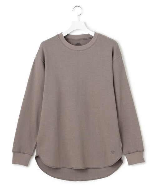 J.PRESS YORK STREET(ジェイプレスヨークストリート)の「【UNISEX】ハニカムワッフル Tシャツ(Tシャツ/カットソー・メンズ・ブラック系/ライトグレー系/ホワイト系・SMALL/LARGE/MEDIUM)」の3枚目の写真