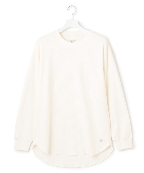 J.PRESS YORK STREET(ジェイプレスヨークストリート)の「【UNISEX】ハニカムワッフル Tシャツ(Tシャツ/カットソー・メンズ・ブラック系/ライトグレー系/ホワイト系・SMALL/LARGE/MEDIUM)」の5枚目の写真