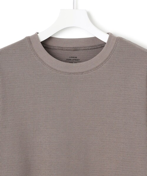 J.PRESS YORK STREET(ジェイプレスヨークストリート)の「【UNISEX】ハニカムワッフル Tシャツ(Tシャツ/カットソー・メンズ・ブラック系/ライトグレー系/ホワイト系・SMALL/LARGE/MEDIUM)」の7枚目の写真