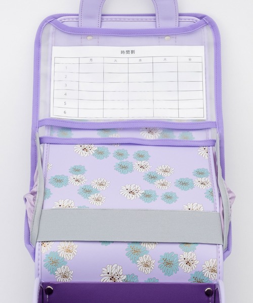 PAUL&JOE（ポールアンドジョー）の「PAUL & JOE(ポール & ジョー)クリザンテームワンポイントクリアランドセルカバー（ランドセル・メンズ・ピンク/ホワイト/パープル/ミント・ONE SIZE）」の8枚目の写真