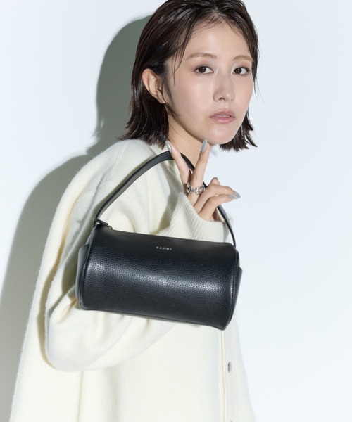 YAHKI(ヤーキ)の「【YAHKI/ヤーキ】YH-740/ミニバッグ/ドラムバッグ(ハンドバッグ・レディース・ブラック・FREE)」の2枚目の写真