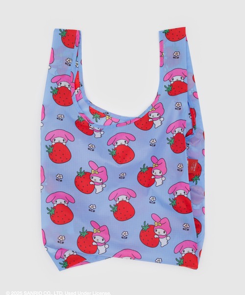 BAGGU(バグー)の「STANDARD BAGGU 599.My Melody Strawberry(エコバッグ/サブバッグ・レディース・パープル・FREE)」の2枚目の写真