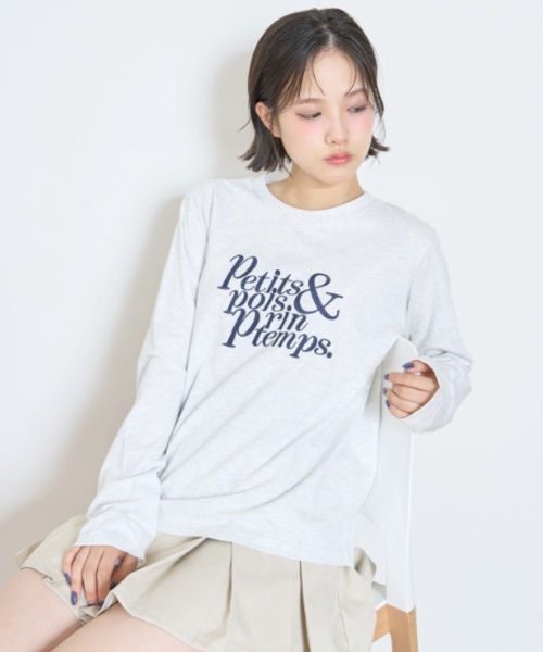 セール】【GOODPRICE】ロゴ刺しゅう長袖Tシャツ（Tシャツ/カットソー