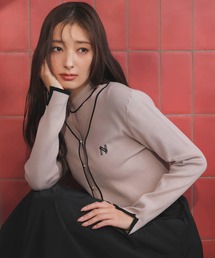 NOELA | ロゴ刺繍アンサンブル(カーディガン/ボレロ)