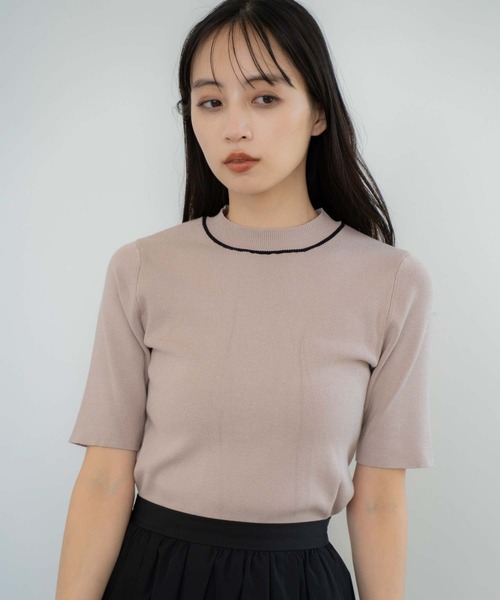 NOELA(ノエラ)の「ロゴ刺繍アンサンブル(カーディガン/ボレロ・レディース・ネイビー/ベージュ/キャメル・フリー)」の20枚目の写真