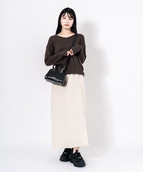 Rivel（リヴェル）の「【PULICATI/プリカーティ】2WAY レザー ミニボストンバッグ ショルダーバッグ イタリア製（ハンドバッグ・レディース・ダークブラウン/ブラック・FREE）」の8枚目の写真