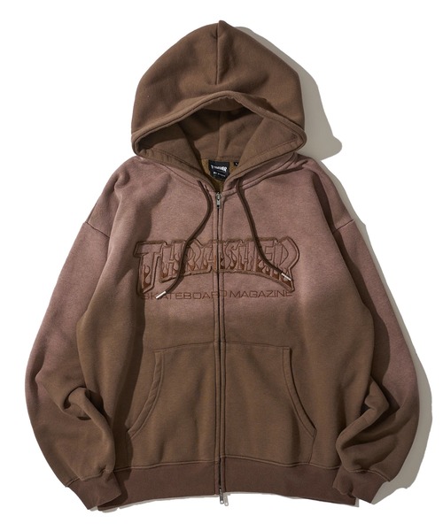 セール】【THRASHER / スラッシャー】裏起毛フェード加工 フロントロゴ