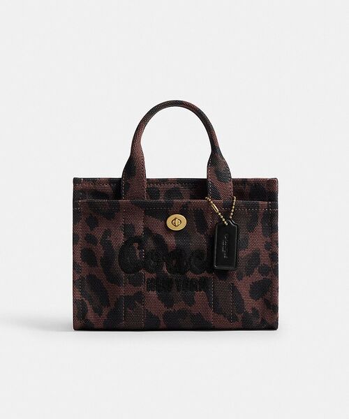 COACH（コーチ）の「カーゴ トート バッグ 20・レオパード プリント（ショルダーバッグ・レディース・ブラウン系その他・ONE）」の5枚目の写真
