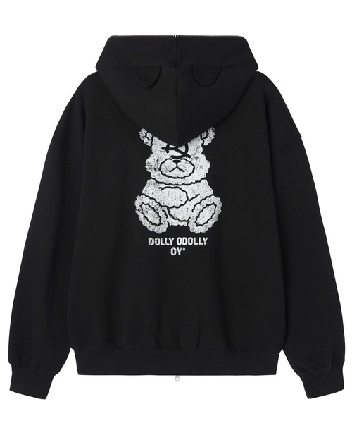 OY(オーワイ)の「『OY/オーワイ』FADED DOLLY MASK HOODIE ZIP UP/オードリーマスク ジップアップパーカー(パーカー・レディース・グレー/ブラック・L/M)」の22枚目の写真