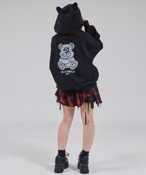 OY/オーワイ』FADED DOLLY MASK HOODIE ZIP UP/オードリーマスク