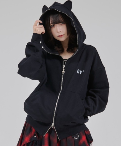 OY/オーワイ』FADED DOLLY MASK HOODIE ZIP UP/オードリーマスク