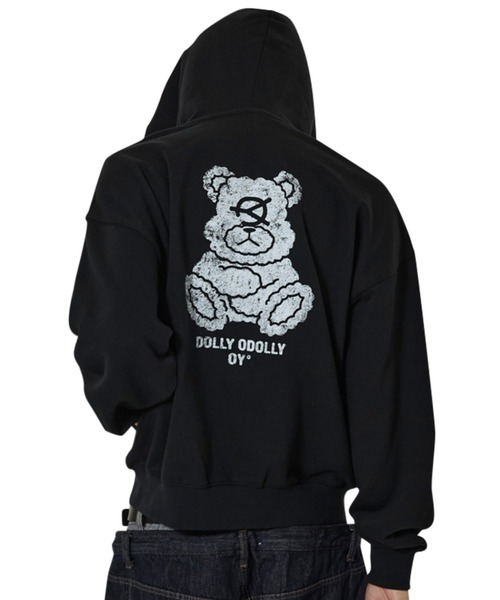OY(オーワイ)の「『OY/オーワイ』FADED DOLLY MASK HOODIE ZIP UP/オードリーマスク ジップアップパーカー(パーカー・レディース・グレー/ブラック・L/M)」の9枚目の写真