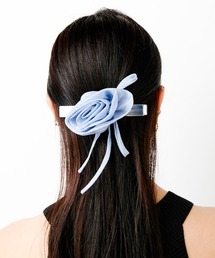 Casselini | Casselini(キャセリーニ)ストライプローズクリップ(バレッタ/ヘアクリップ)