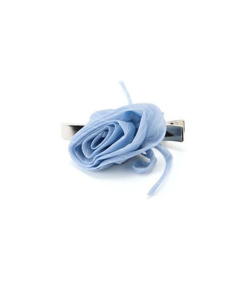 Casselini（キャセリーニ）の「Casselini(キャセリーニ)ストライプローズクリップ（バレッタ/ヘアクリップ・レディース・ホワイト/ブラック/ブルー・FREE）」の7枚目の写真