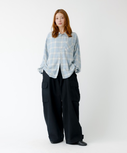 Johnbull(ジョンブル)の「【JOHNBULL/ジョンブル】MIL サロペット/サロペット/オーバーサイズ【WEB限定】(サロペット/オーバーオール・レディース・カーキ/ブラック・フリー)」の12枚目の写真