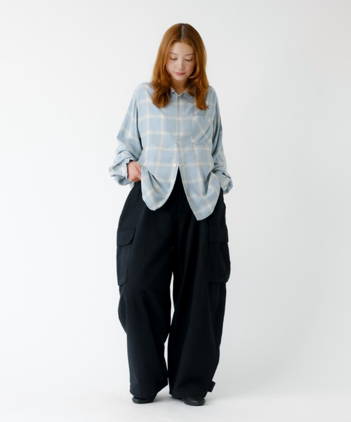 Johnbull(ジョンブル)の「【JOHNBULL/ジョンブル】MIL サロペット/サロペット/オーバーサイズ【WEB限定】(サロペット/オーバーオール・レディース・カーキ/ブラック・フリー)」の13枚目の写真