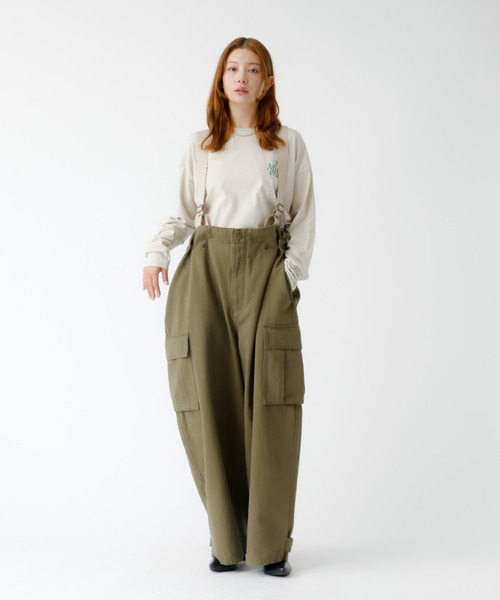 Johnbull(ジョンブル)の「【JOHNBULL/ジョンブル】MIL サロペット/サロペット/オーバーサイズ【WEB限定】(サロペット/オーバーオール・レディース・カーキ/ブラック・フリー)」の17枚目の写真