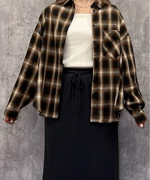 Right-on（ライトオン）の「【HONEYSUCKLE ROSE】２ＷＡＹクロスタンクトップ（タンクトップ・レディース・オフホワイト/ブラウン/ブラック・S/L/M）」の7枚目の写真