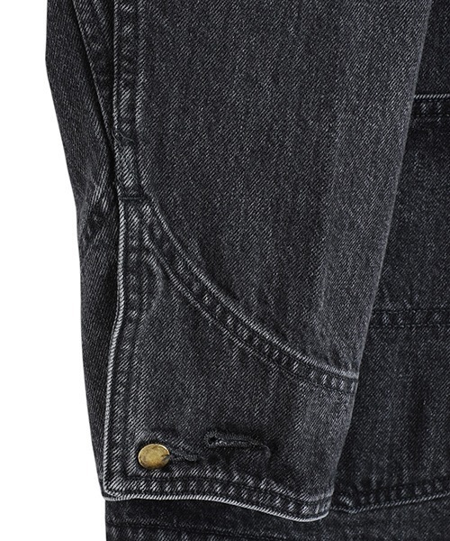 marka（マーカ）の「marka / マーカ：COVERALL JACKET -ORGANIC COTTON 13.5oz SELVEDGE DENIM-：M25C02BL11C[COR]（カバーオール・メンズ・ブラック系その他・2(M)/1(S)）」の5枚目の写真