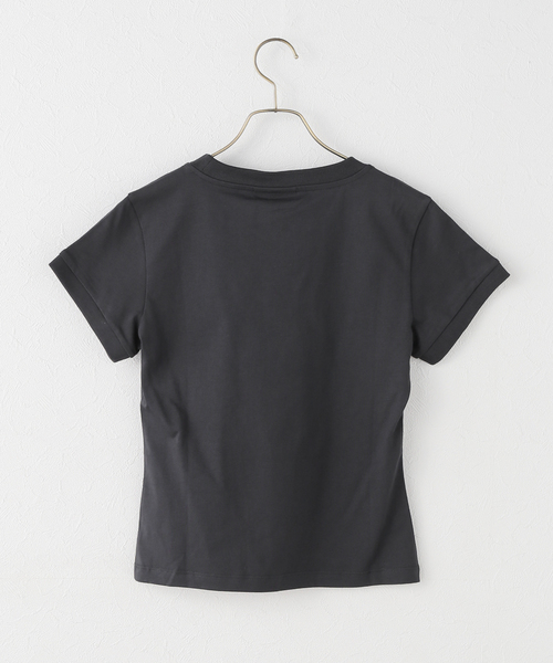 U by SPICK&SPAN(ユーバイスピックアンドスパン)の「GANNI/ガニー Basic Cotton Jersey Peony Baby Fit(Tシャツ/カットソー・レディース・ブラック系その他/ライトグリーン・SMALL)」の9枚目の写真