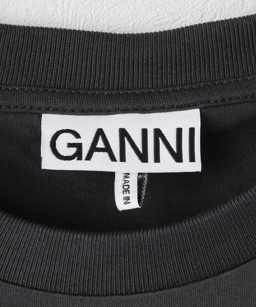 U by SPICK&SPAN(ユーバイスピックアンドスパン)の「GANNI/ガニー Basic Cotton Jersey Peony Baby Fit(Tシャツ/カットソー・レディース・ブラック系その他/ライトグリーン・SMALL)」の12枚目の写真