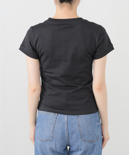 U by SPICK&SPAN(ユーバイスピックアンドスパン)の「GANNI/ガニー Basic Cotton Jersey Peony Baby Fit(Tシャツ/カットソー・レディース・ブラック系その他/ライトグリーン・SMALL)」の19枚目の写真