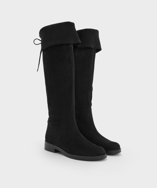 CHARLES & KEITH(チャールズ & キース)の「Louisa ルイーザ フォールドオーバー サイハイブーツ(ブーツ・レディース・ブラウン系その他/ブラック系その他2・22.5cm/26.5cm/25.5cm/25cm/24.5cm/23.5cm/23cm)」の11枚目の写真