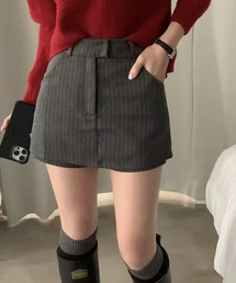 STAY MOTION（ステイモーション）の「【WEB限定】ストライプ柄スカートパンツ［大人 カジュアル 着回し力抜群］≪再入荷≫（その他パンツ）」