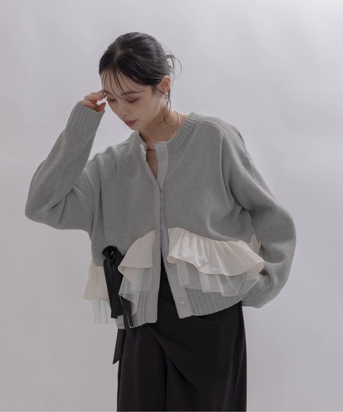 Eimee Lawフリルブルゾン★新品　パーカー、カーディガン フラワーエンブロ ブルゾン Eimee Law│Eimee Law & LHELBIE