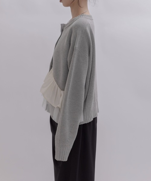 ランダムリボンフリルニットカーデ Eimee Law│Eimee Law